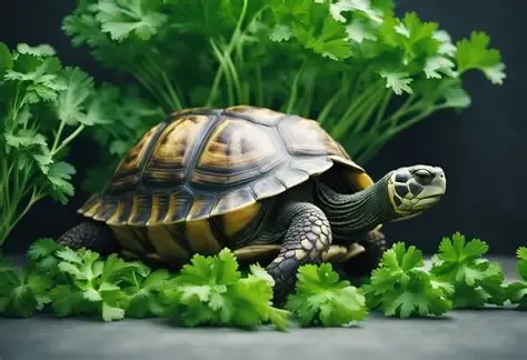 If a turtle eats too much parsley, it can cause kidney strain and health issues due to high oxalates and calcium imbalance.